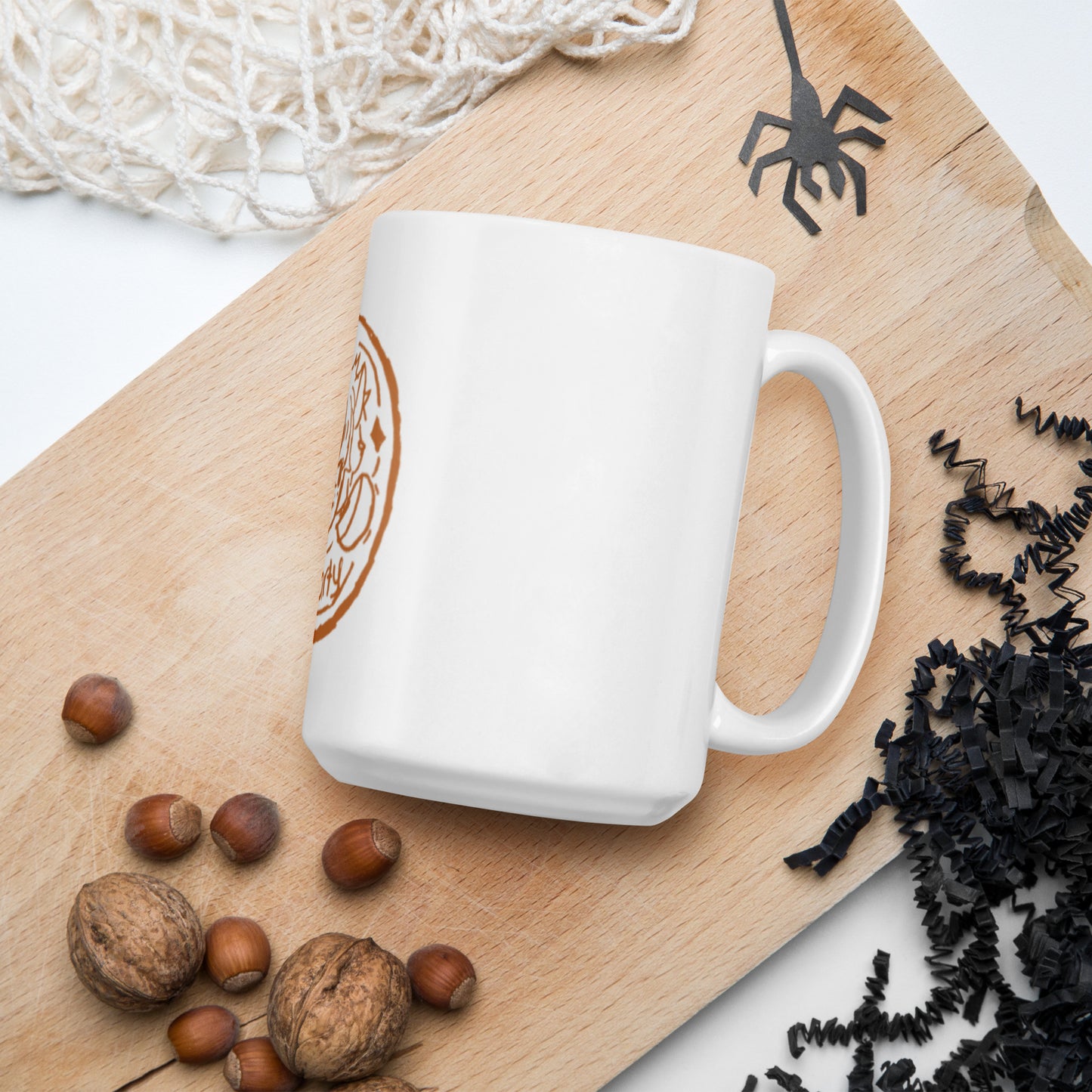 Kharmarty logo White glossy mug