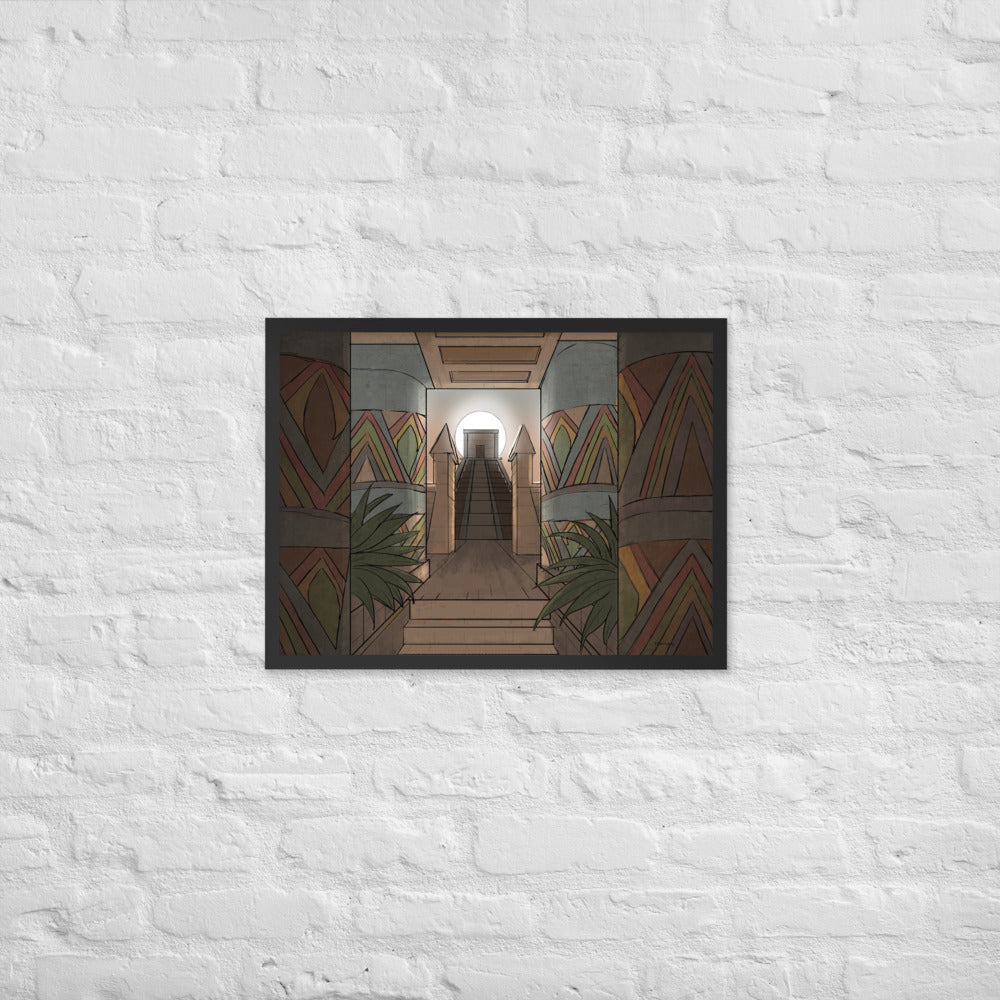 Framed poster